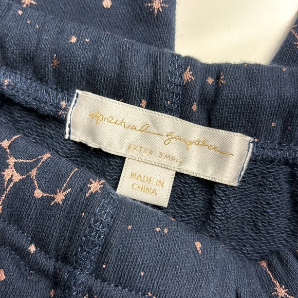 Spiritual Gangster Navy Laguna Sweatpants w/ Zodiac Constellation Design, Sz XS - Picture 4 of 8